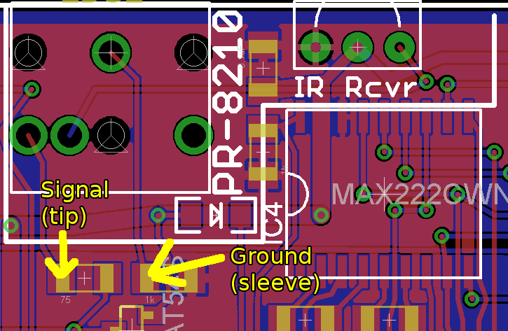 test points for remote control jack